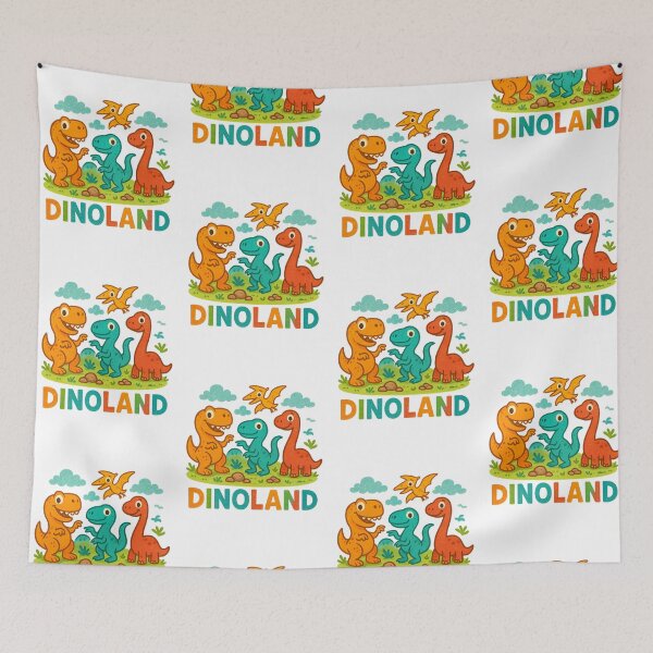 Item preview, Dinoland Cute Cartoon T-Rex Dinosaur designed and sold by THIENVT.