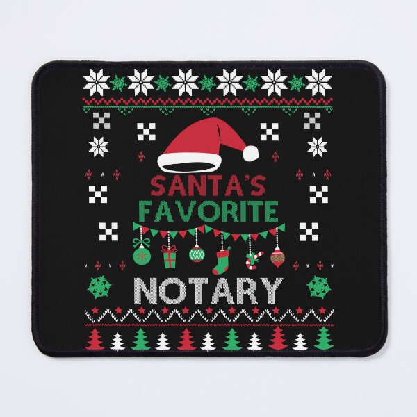 Item preview, Santa’s Favorite Notary – Funny Ugly Christmas Sweater for Notaries designed and sold by NotaryLife.
