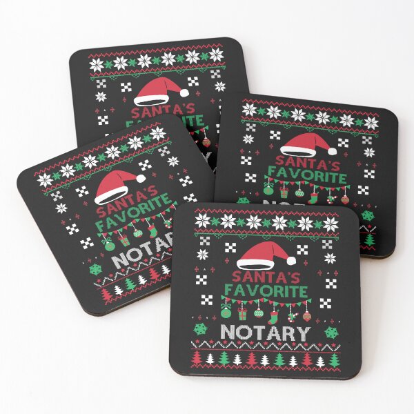 Item preview, Santa’s Favorite Notary – Funny Ugly Christmas Sweater for Notaries designed and sold by NotaryLife.