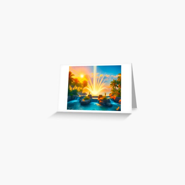 Arteman Inspiration - Collection Oasis Paradisiaque - "Révélation" Carte de vœux