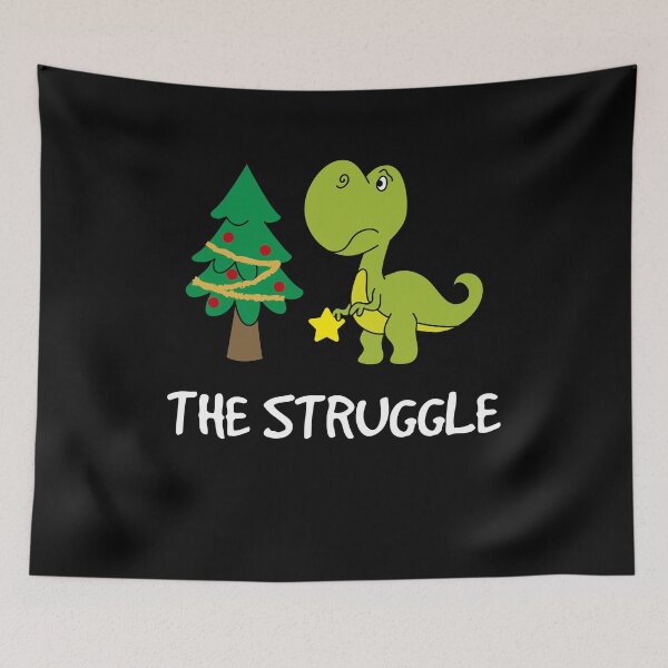 Item preview, X-Mas Struggle T-Rex Tyrannosaurus Rex Dinosaur designed and sold by fatamyfan1.
