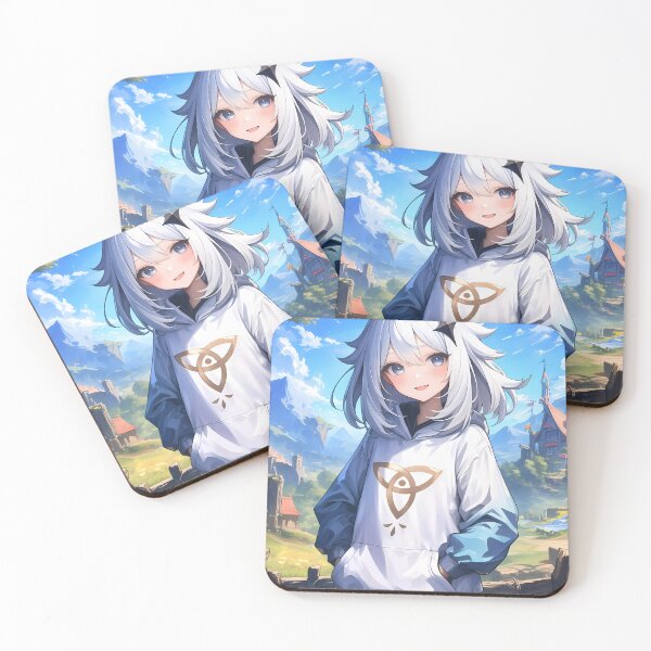 Item preview, Paimon Genshin Impact Game Floating Guide Cute Sky Portrait designed and sold by mildaclairmo.