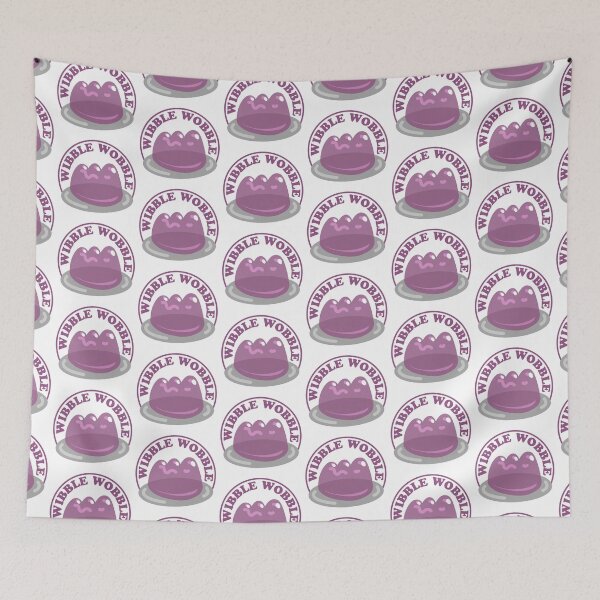 Item preview, wibble-wobble Jelly on a plate designed and sold by jazzydevil.