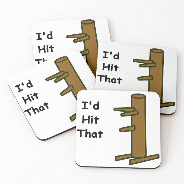 Item preview, I'd Hit That Wing Chun Dummy designed and sold by Another Hare Brained Scheme.