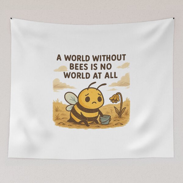 Item preview, A World Without Bees Is No World At All – Emotional Bee Climate Design designed and sold by Lacritsa .