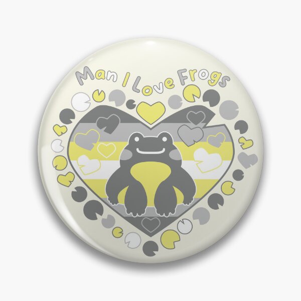 Item preview, Man I Love Frogs [demigender] designed and sold by deadbeatprince-typography.