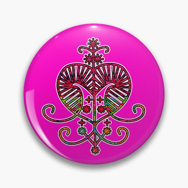 Item preview, Pink Floral Erzulie veve  designed and sold by artbyomega.