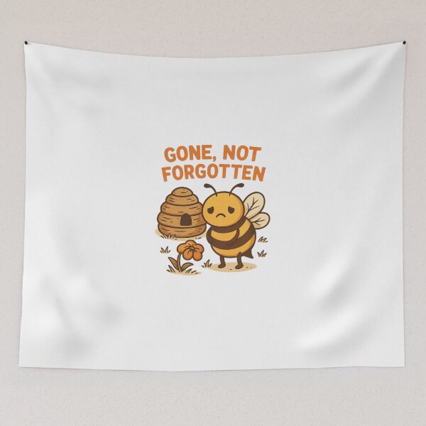 Item preview, Gone, Not Forgotten – Sad Bee Eco Memorial Design designed and sold by Lacritsa .
