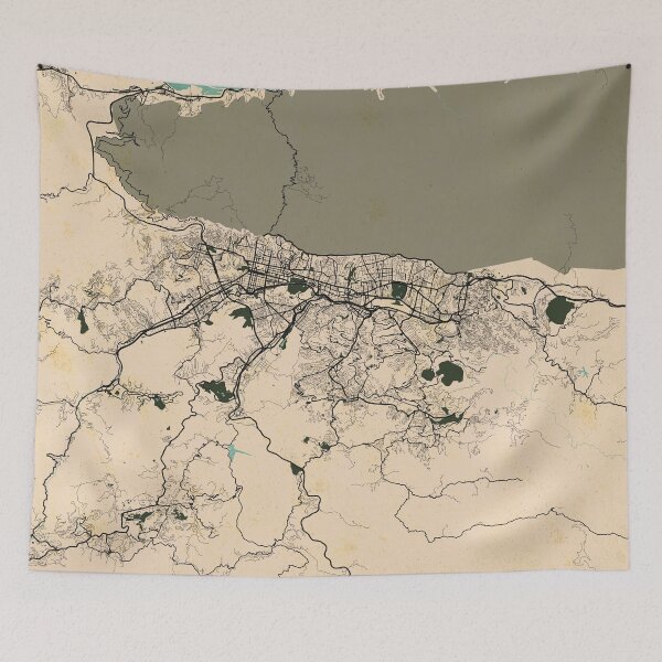 Item preview, Caracas City Map of Venezuela  - Vintage designed and sold by deMAP.