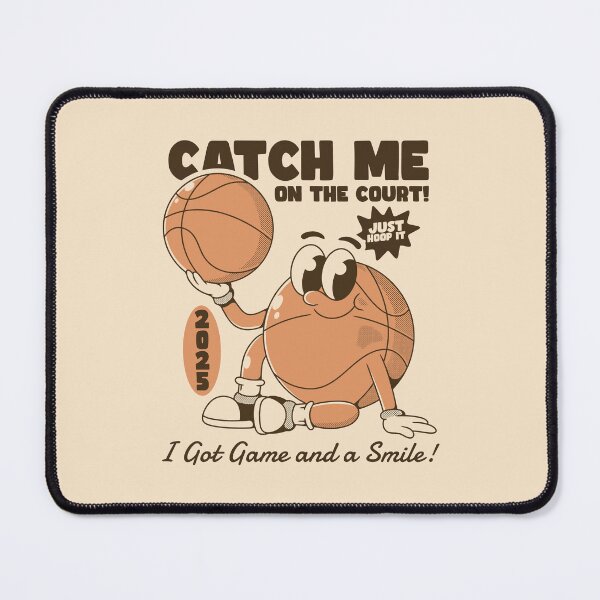 Item preview, Catch Me On The Court Basketball Mascot designed and sold by adipra.