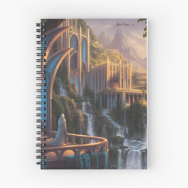 Item preview, Fantasy city elf on lookout at sunset designed and sold by jbfart.