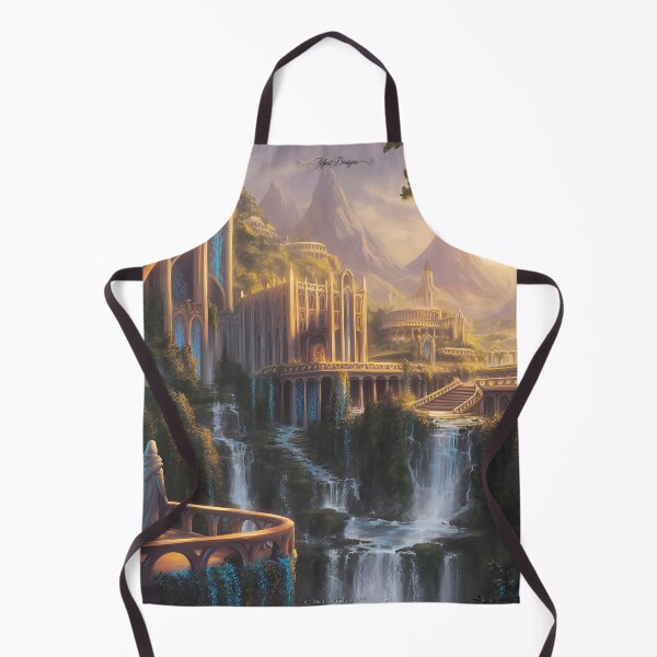 Item preview, Fantasy city elf on lookout at sunset designed and sold by jbfart.