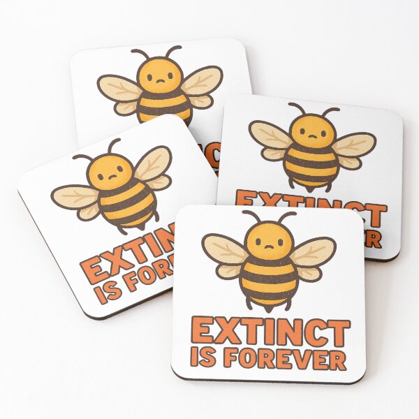 Item preview, Extinct Is Forever – Minimalist Bee Awareness Design designed and sold by Lacritsa .