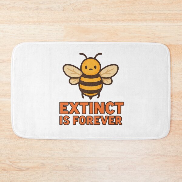 Item preview, Extinct Is Forever – Minimalist Bee Awareness Design designed and sold by Lacritsa .