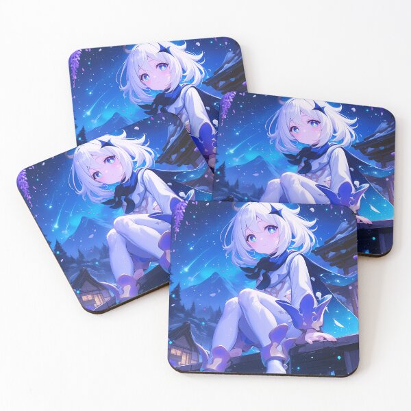 Item preview, little girl Paimon Genshin Impact Game Moonlit Wisteria Water Pier Dream designed and sold by mildaclairmo.