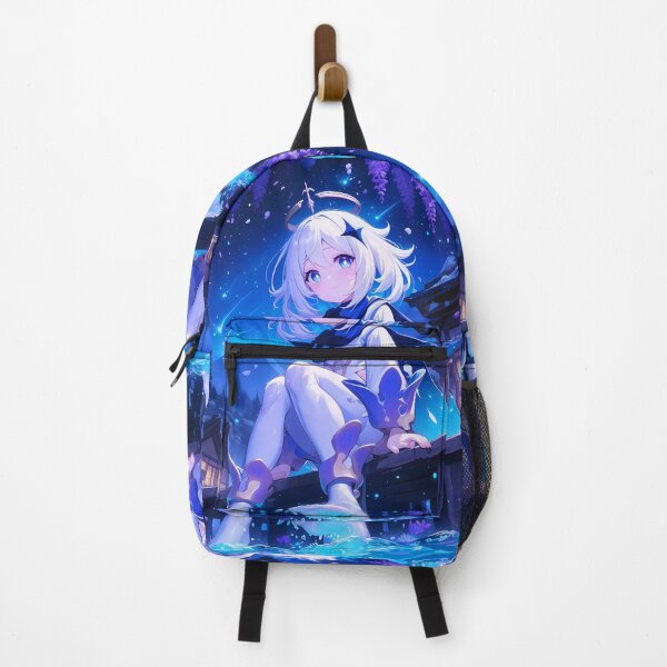Item preview, little girl Paimon Genshin Impact Game Moonlit Wisteria Water Pier Dream designed and sold by mildaclairmo.