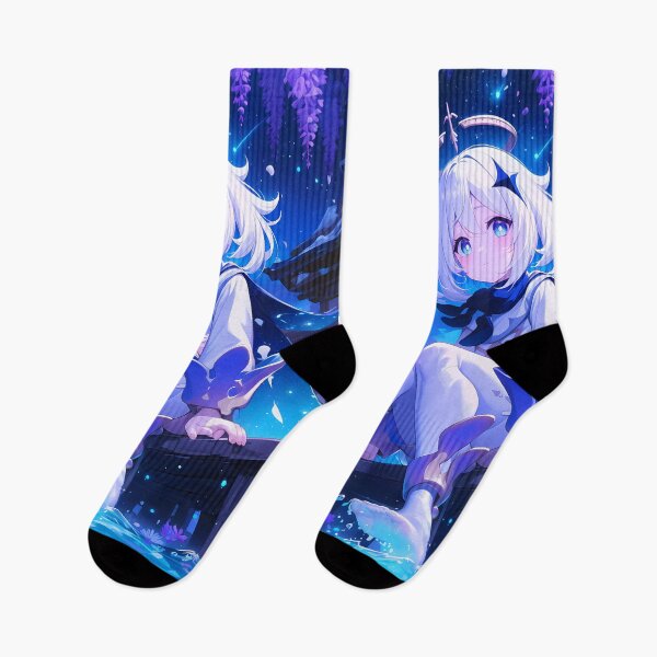 Item preview, little girl Paimon Genshin Impact Game Moonlit Wisteria Water Pier Dream designed and sold by mildaclairmo.