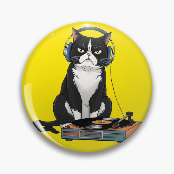 Item preview, GRUMPY CAT AND TURNTABLE designed and sold by VINYL SOUL.