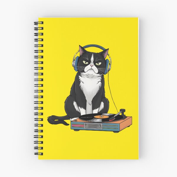 Item preview, GRUMPY CAT AND TURNTABLE designed and sold by VINYL SOUL.
