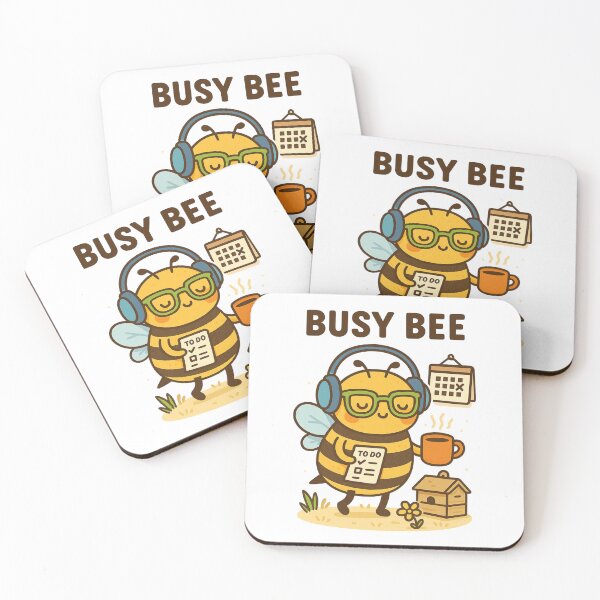 Item preview, Busy Bee – Cute Productive Bee with To-Do List designed and sold by Lacritsa .