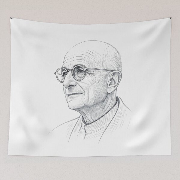 Item preview, Ludovico Einaudi Minimalist Line Art Portrait designed and sold by JayceTucker89.
