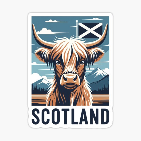 Item preview, Scotland - Highland Cow (Country Collection) designed and sold by HeartbeatPrint.