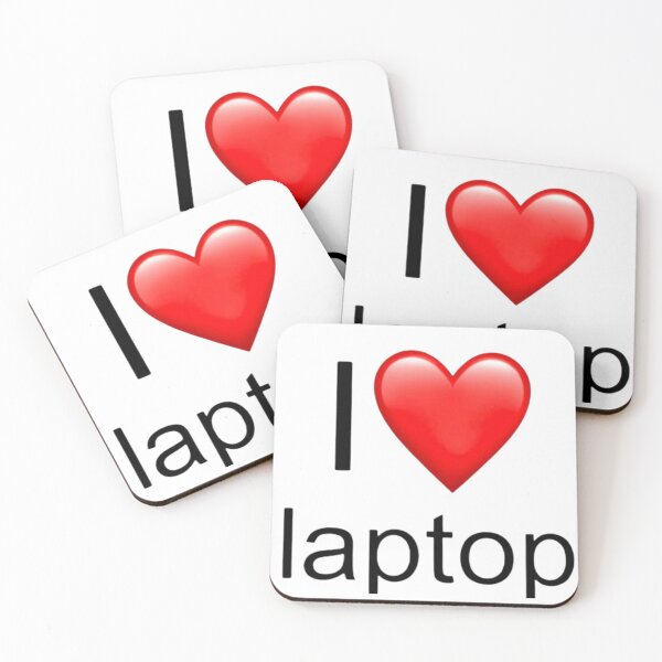 Item preview, I love laptop (red) designed and sold by Baby-Carrot7.