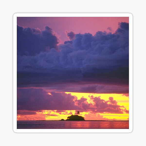 Item preview, Purple, Pink, Golden Sunset Over Tiny Micronesian Island designed and sold by DEC02.