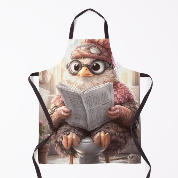 Item preview, Animal Toilet Charming Turkey Dons Feathery Hat Reads Vintage Morning News designed and sold by juniorcastros.