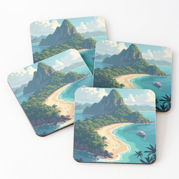 Item preview, koh Phi Phi Travel Poster, Perfect Gift for Travel Enthusiasts, Vintage Style Wall Art, Thailand Wall art for home decor, Koh Phi Phi print designed and sold by Thegalleryshop1.