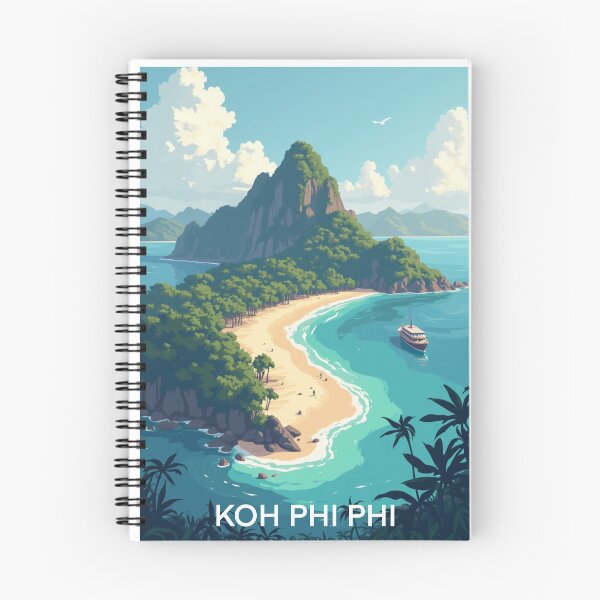 Item preview, koh Phi Phi Travel Poster, Perfect Gift for Travel Enthusiasts, Vintage Style Wall Art, Thailand Wall art for home decor, Koh Phi Phi print designed and sold by Thegalleryshop1.
