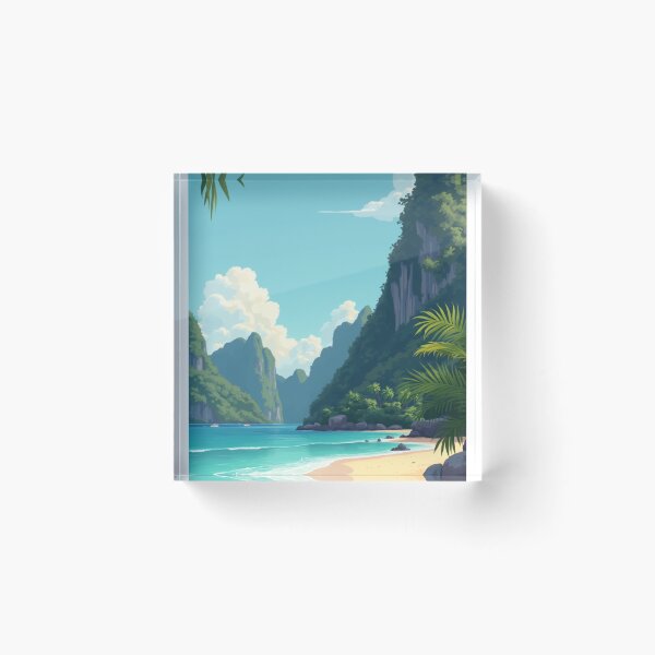 Item preview, koh Phi Phi Travel Poster, Perfect Gift for Travel Enthusiasts, Vintage Style Wall Art, Thailand Wall art for home decor, Koh Phi Phi print designed and sold by Thegalleryshop1.