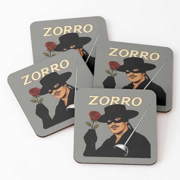 Item preview, Zorro with a Rose - Vintage Romance & Heroism designed and sold by Myra365Art.