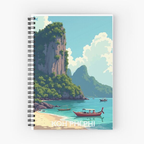 Item preview, koh Phi Phi Travel Poster, Perfect Gift for Travel Enthusiasts, Vintage Style Wall Art, Thailand Wall art for home decor, Koh Phi Phi print designed and sold by Thegalleryshop1.