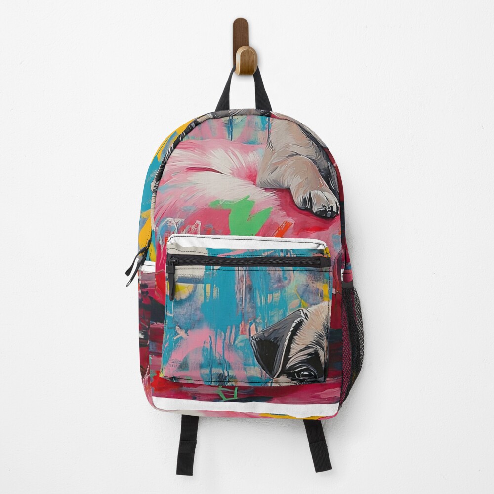 Vista previa del artículo con la obra «Mochila», diseñado y vendido por RicoInStudios.