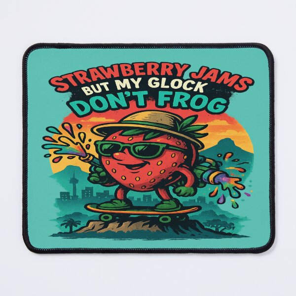 Item preview, Cape Town Jam Cannon: Strawberry Jams but My Glock Don’t Frog – Funny Meme Weapon designed and sold by Globalcitytees.