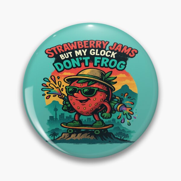 Item preview, Cape Town Jam Cannon: Strawberry Jams but My Glock Don’t Frog – Funny Meme Weapon designed and sold by Globalcitytees.