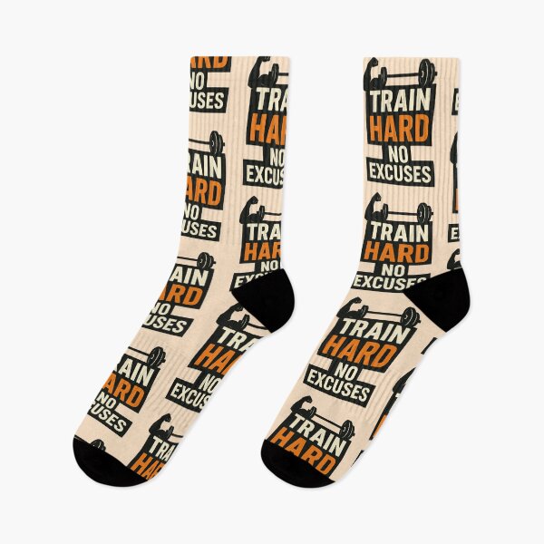 Item preview, Train hard, no excuses designed and sold by YChangShop.