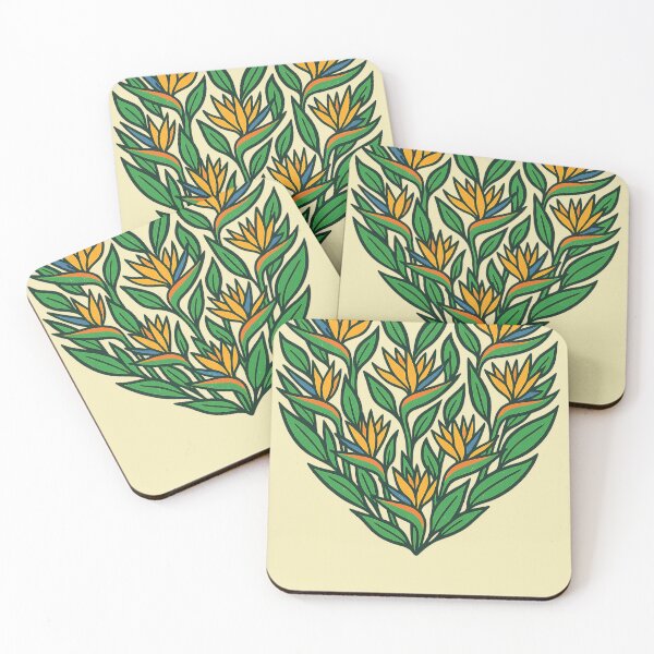 Item preview, African Bird Of Paradise Flower Heart South Africa Pattern designed and sold by d247.