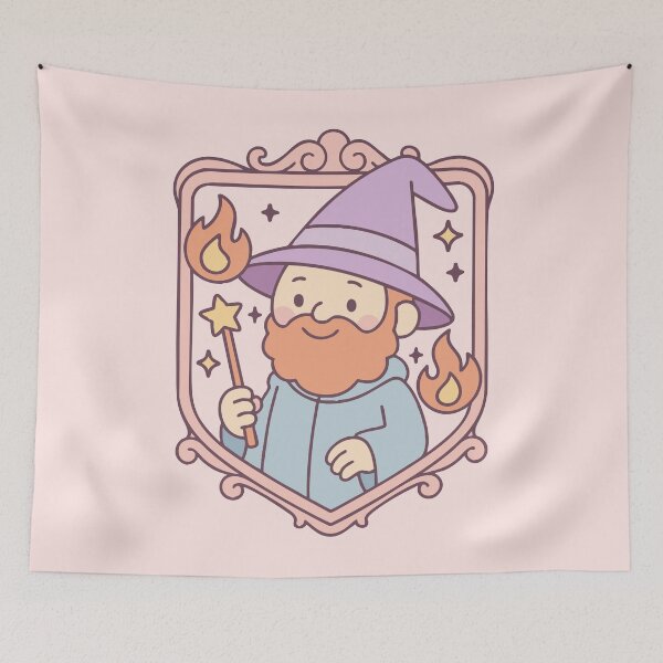 Item preview, Pastel Wizard Emblem Fantasy TTRPG designed and sold by pixeptional.