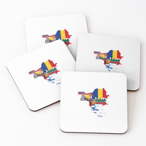 Item preview, BALKANIJA text on top of the Balkans with flag designed and sold by Countryljubov.