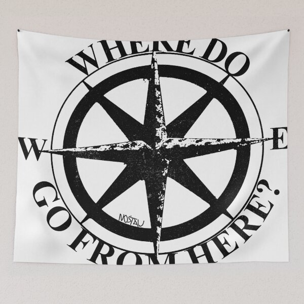 Item preview, Where Do We Go From Here? Compass Black designed and sold by nostaumusic.