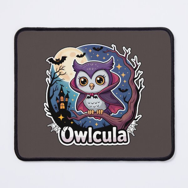 Item preview, Owlcula – Cute Vampire Owl Halloween Chibi Sticker designed and sold by Nuist25.