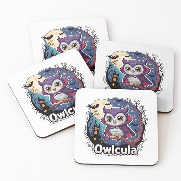 Item preview, Owlcula – Cute Vampire Owl Halloween Chibi Sticker designed and sold by Nuist25.