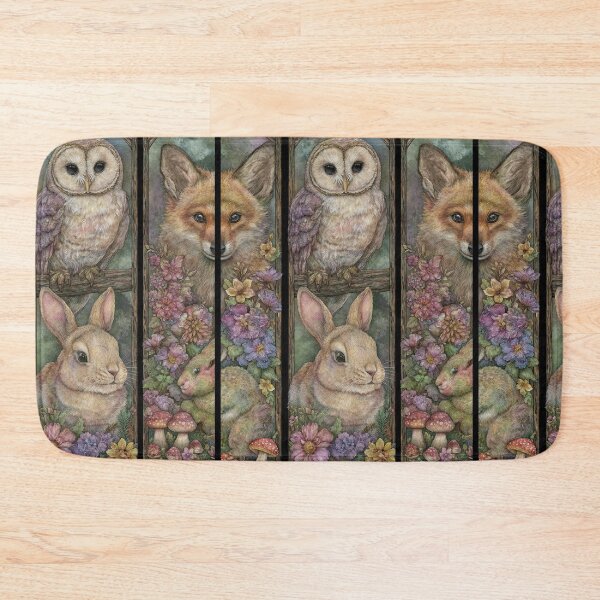 Item preview, Cottagecore dream with fox, rabbit, and owl. designed and sold by Piotrek0001.
