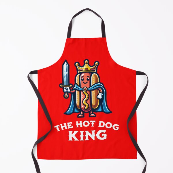 Item preview, The Hot Dog King Funny BBQ designed and sold by kiwi91.