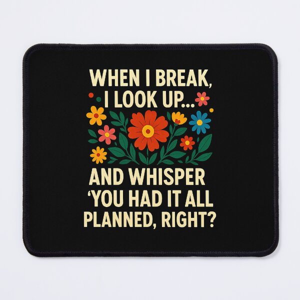 Item preview, You Had It All Planned – Inspirational Floral Quote designed and sold by Taans-Creation.
