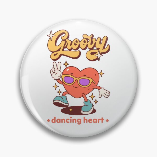 Item preview, Dancing Heart Retro Art designed and sold by a2zbuyshop.