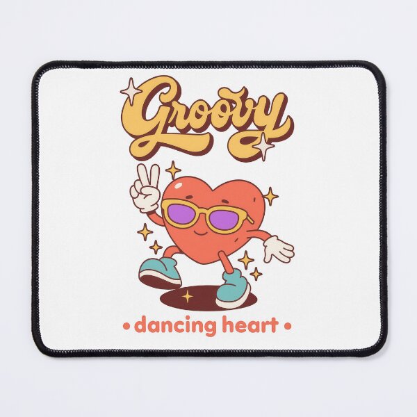 Item preview, Dancing Heart Retro Art designed and sold by a2zbuyshop.