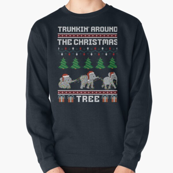 Item preview, Trunkin um den Weihnachtsbaum Lustiger Elefant designed and sold by kiwi91.